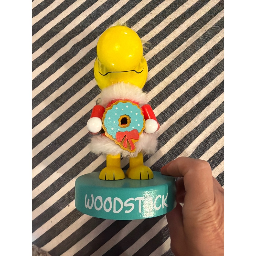 Peanuts Woodstock Christmas Nutcracker 8 Inch Santa Suit Wreath 2024 Decor